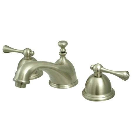 Kingston Brass KS3968BL 8" Widespread Bathroom Faucet, Brushed Nickel KS3968BL